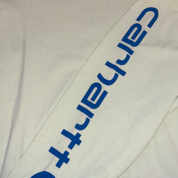 Carhartt Womens Light Green Long Sleeve Tee with Sleeve Graphic - Picture 5 of 5